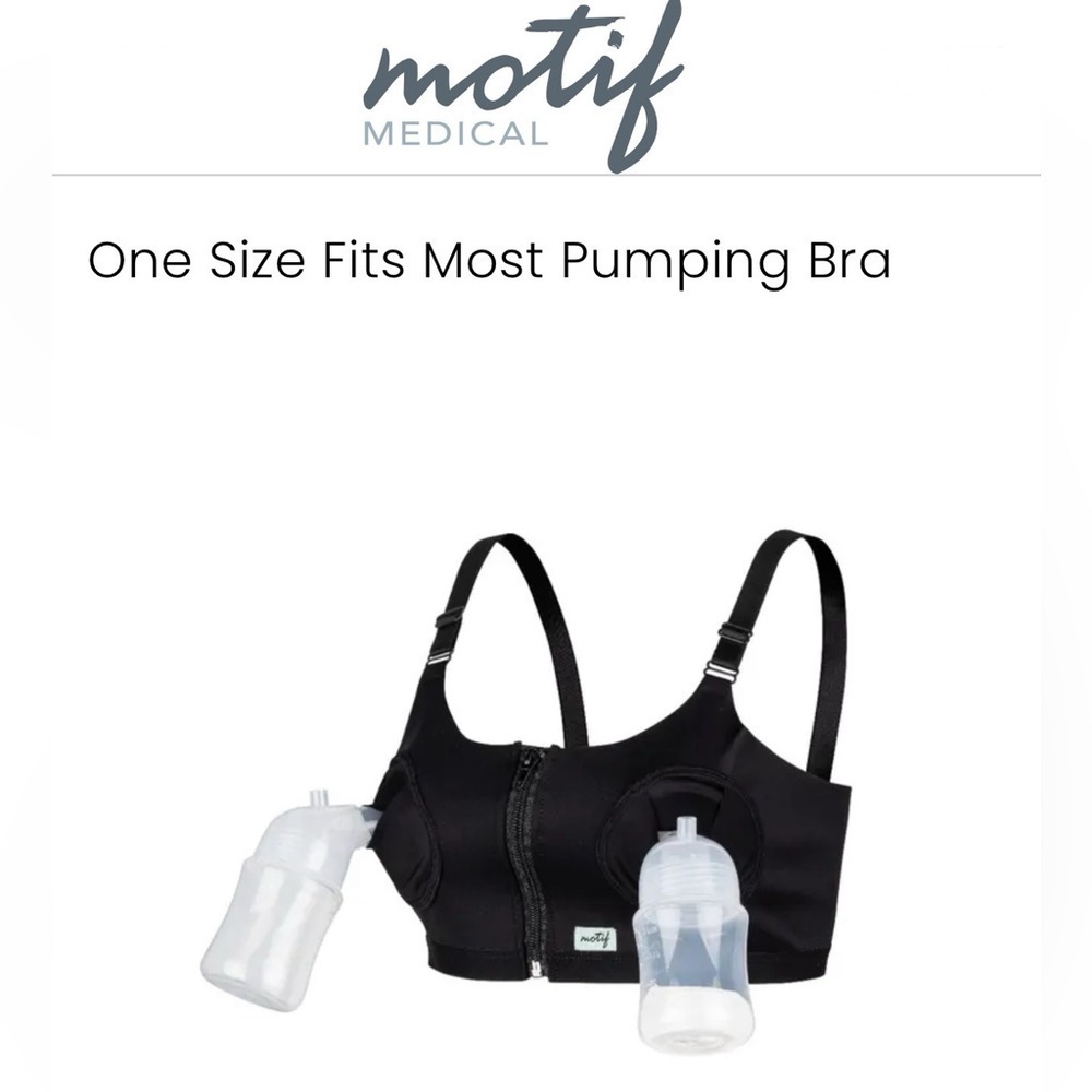 🔴 Motif Medical Hands Free Pumping Bra in black size XS-L, NIB